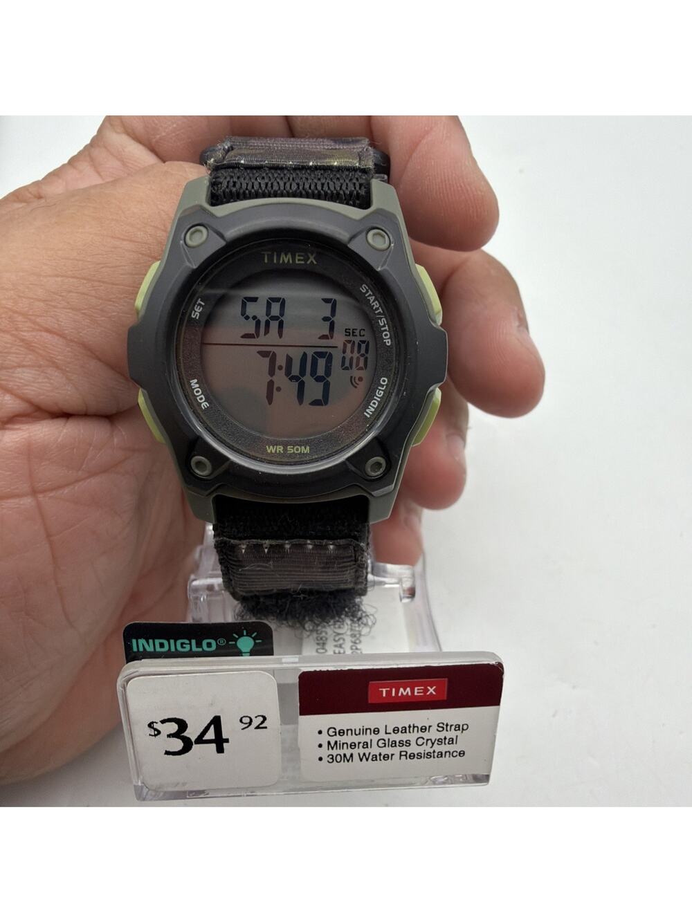 Timex TW7C77500, Timex Kid's Digital Watch, Camoflage Wrapstrap, Indiglo, Alarm